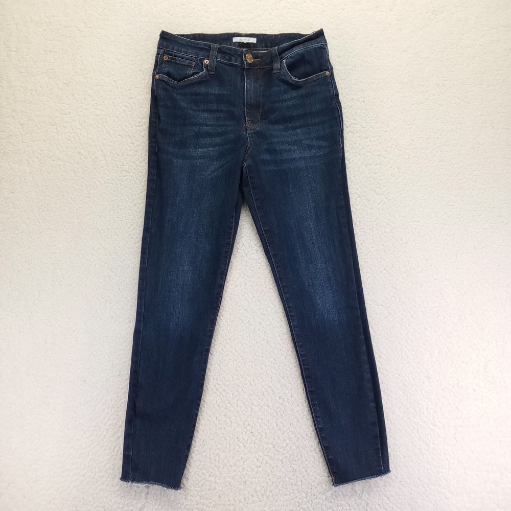 STS Blue Ellie High Rise Skinny Jeans Dark Wash Raw Hem 28 EP1610JM1R Womens‎